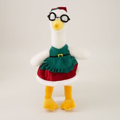 Holiday Dress Granny Goose Plush