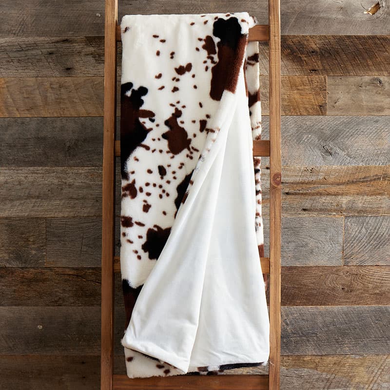 Faux Fur Pony Print Throw Cracker Barrel