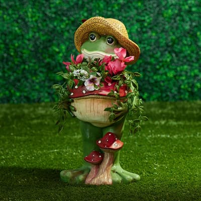 Standing Frog Planter