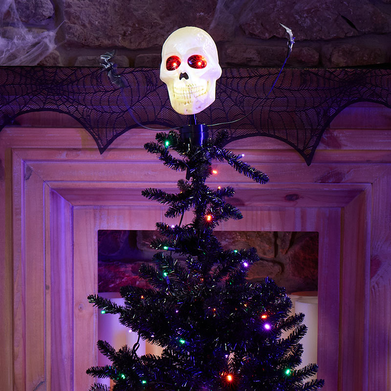 Animated Light Up Skull Topper Cracker Barrel