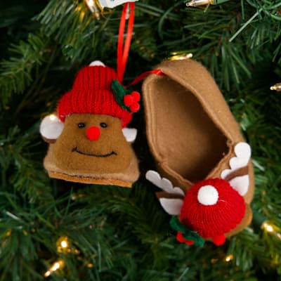 Deer Slippers Ornament