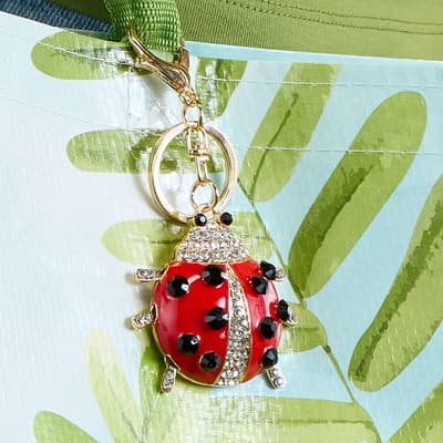 Ladybug Bling Keychain