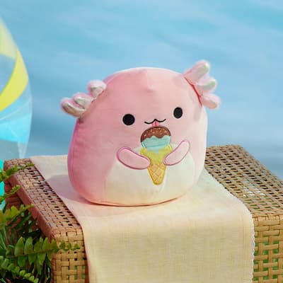 8" Pink Axolotl with Ice Cream Squishmallow - Archie
