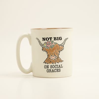 Social Graces Wax Resist Mug