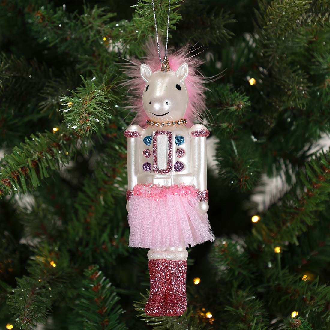 Unicorn Nutcracker Ornament Cracker Barrel
