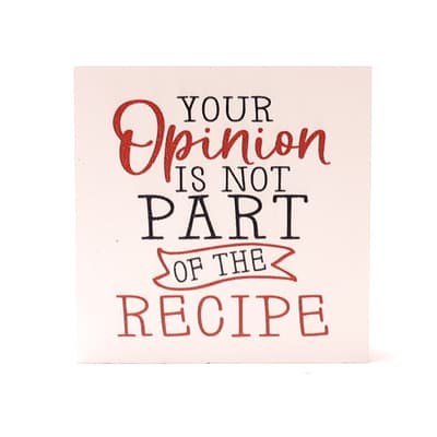 Your Opinion Block Sign