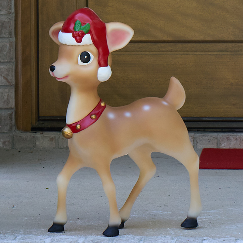 Cracker Barrel 24” Reindeer Blow Mold LED outlet (Set/boy & girl)