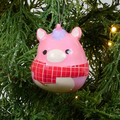 Squishmallow Pink Unicorn Ornament