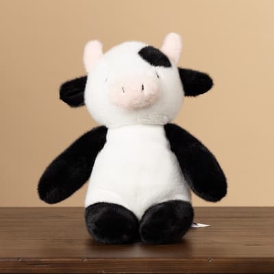 13" Nelle Cow Bean Bag Plush