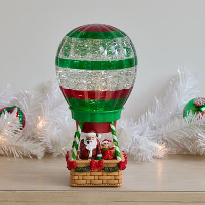 Christmas Balloon Glitter Globe