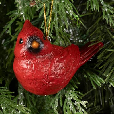 Resin Cardinal Ornament