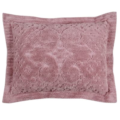 Ashton Pink Tufted Chenille Standard Sham