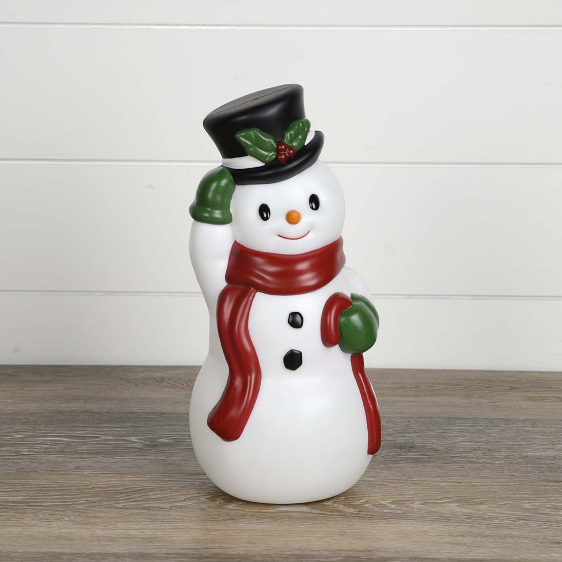 Light Up Mini Blow Mold Snowman Cracker Barrel