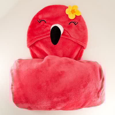 Flamingo Hooded Throw