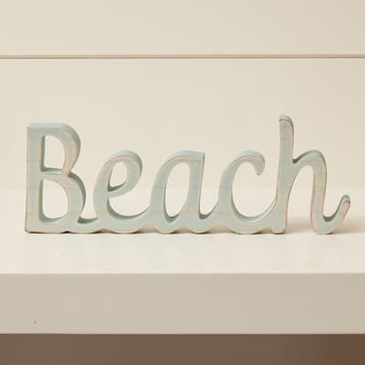 Beach Word Sign