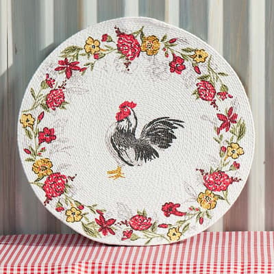 Rooster Braided Placemat