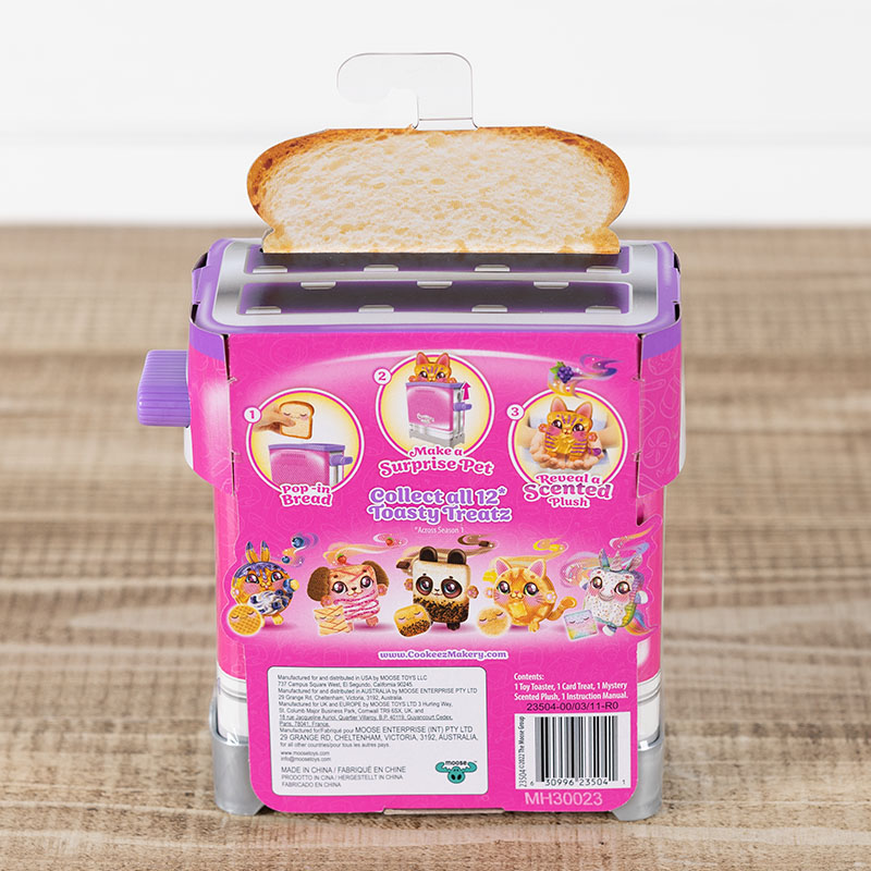 Bluey COOKEEZ MAKERY Toasty TREATZ Grille-Pain Toasty Treatz avec Peluche parfumée. Prépare Une Peluche Surprise Douce et Moelleuse. Fais Griller Ton Toast et découvre Une Peluche Surprise