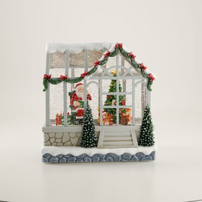 Christmas House Glitter Globe