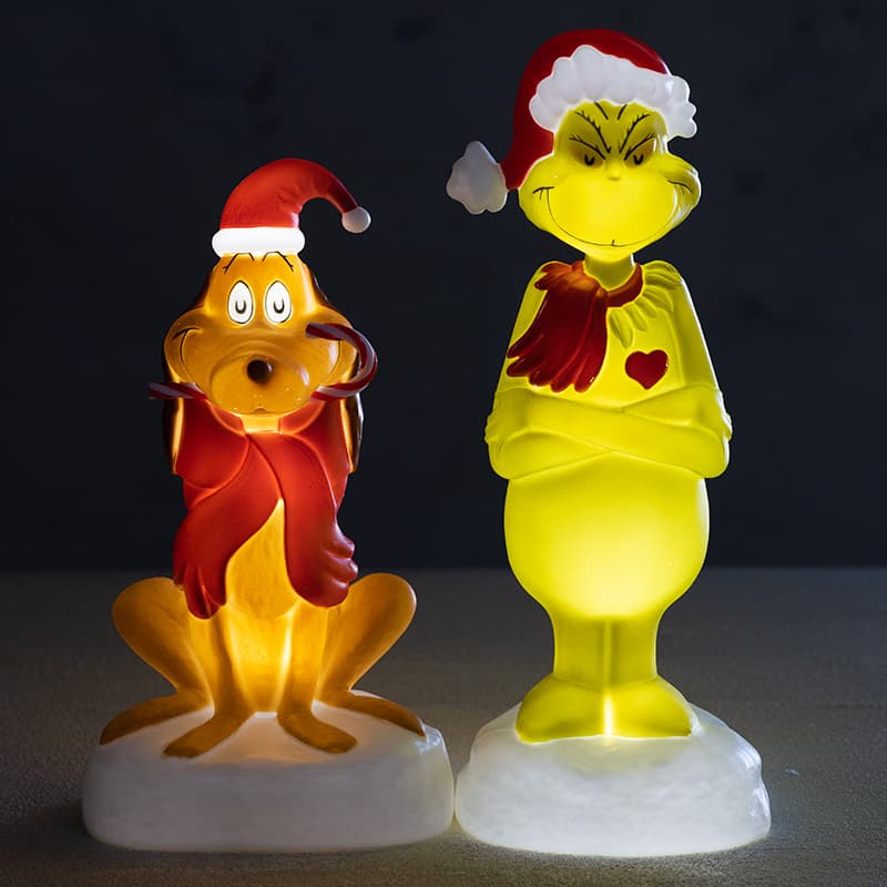 Christmas grinch selling max blow mold