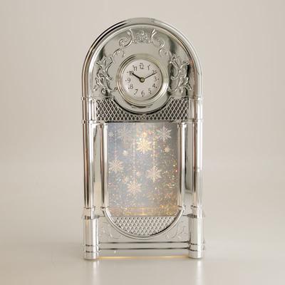 Musical Clock Glitter Globe