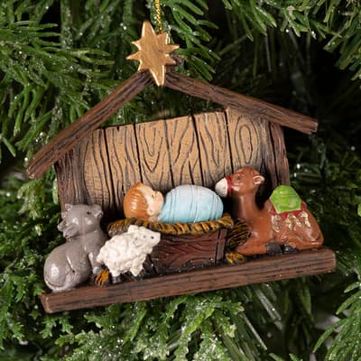 Baby Jesus In Manger Ornament