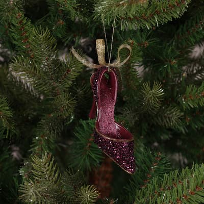 Sequin High Heel Ornament