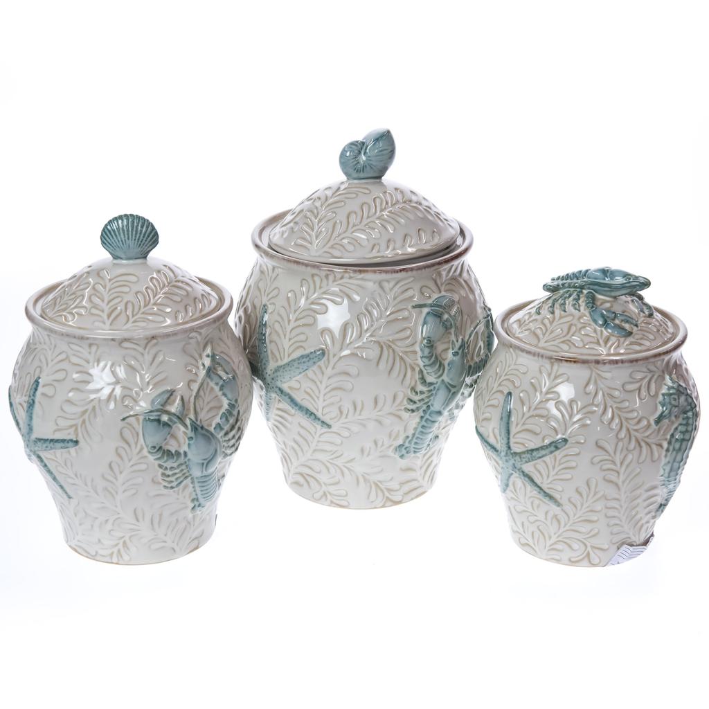 Spirit Collection 3PC Glass Canister Set with Lids