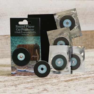 Ocean Air Record Player Car Freshener Refill 5 Pack