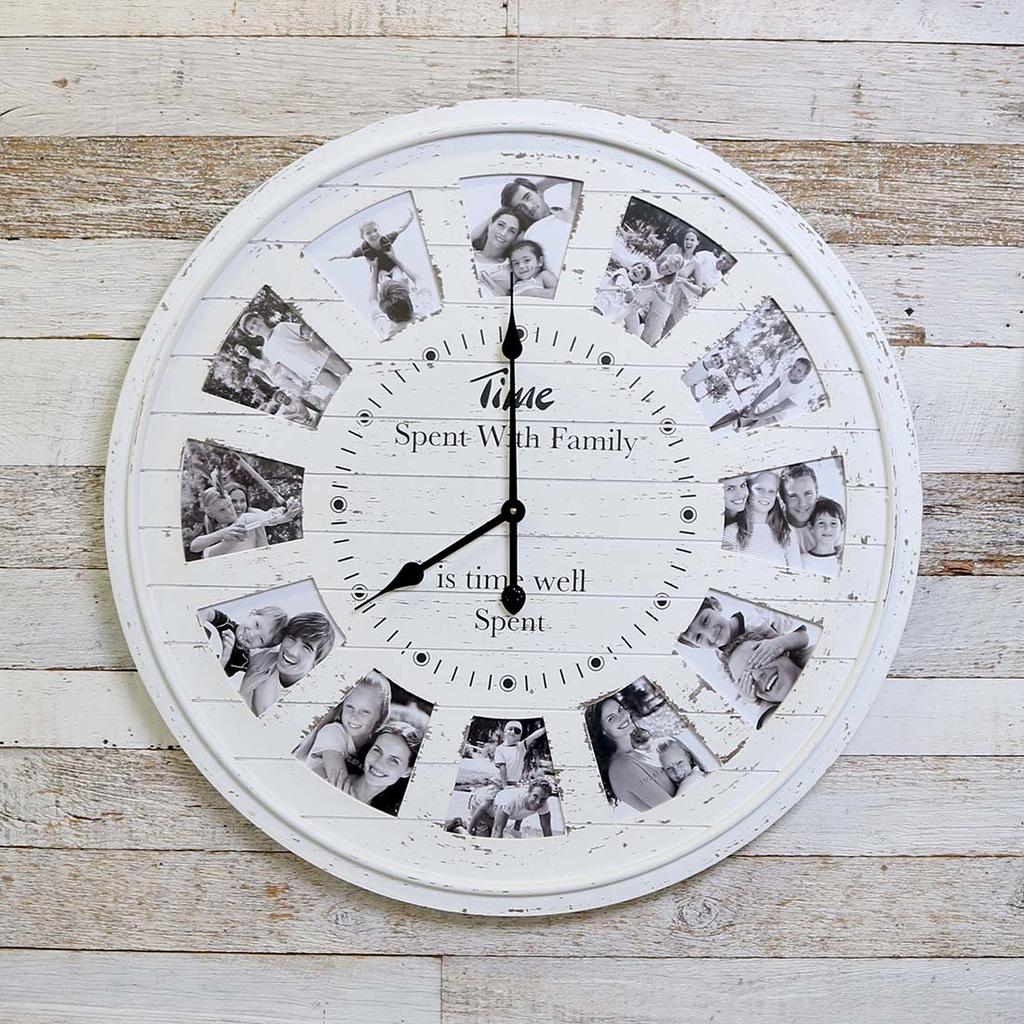 Wooden Wall Clock with offers Photo Frame