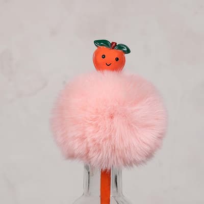 Peach Pouf Pen