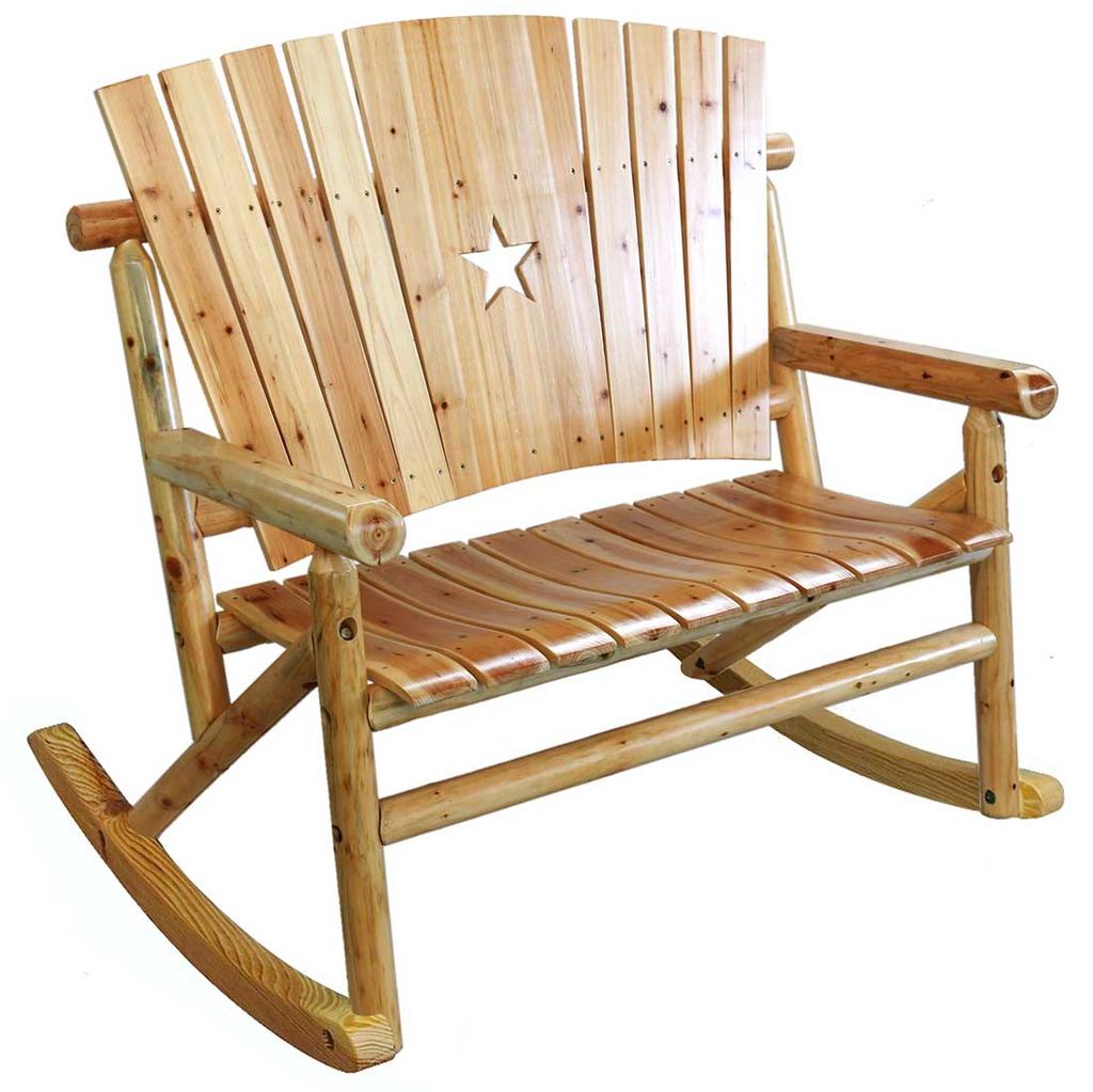 shop.crackerbarrel Aspen Wooden Star Double Rocker Cracker