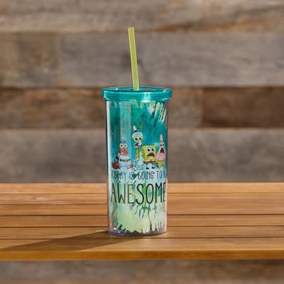 SpongeBob Cold Cup With Straw
