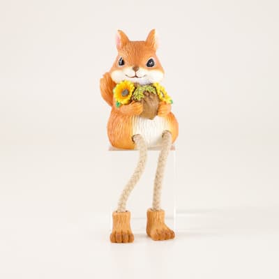 Squirrel with Sunflower Sitter