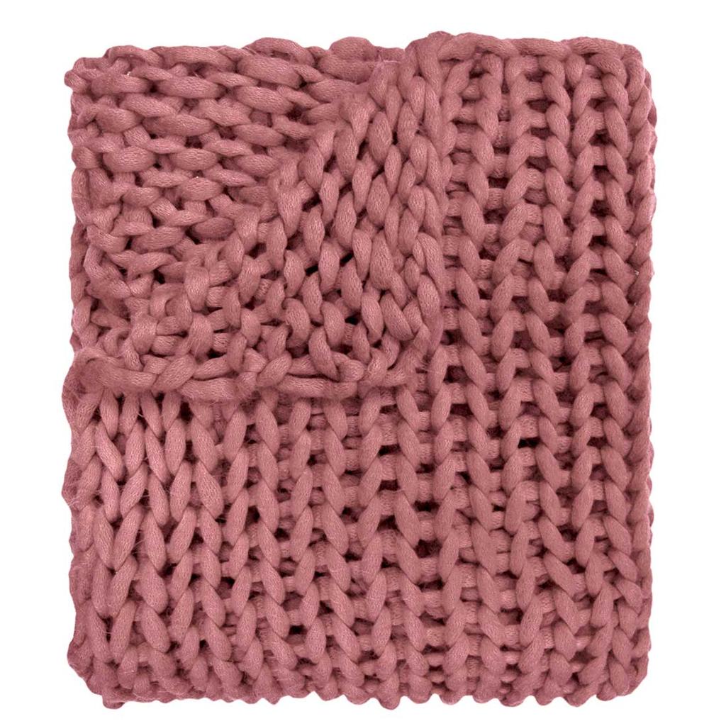 Mauve blanket online throw