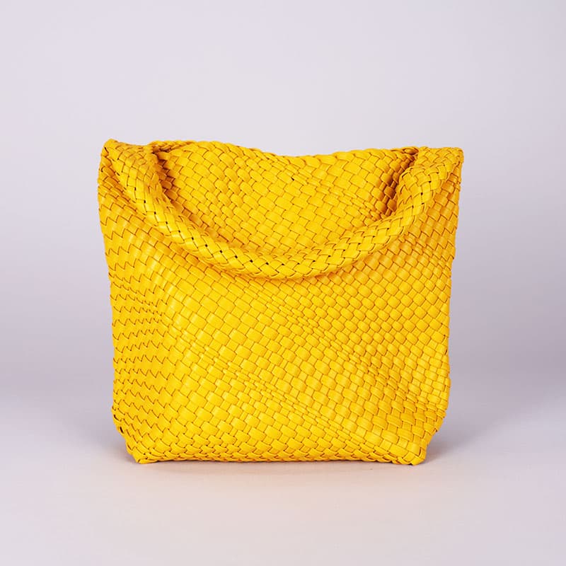 Yellow Woven Shoulder Bag Cracker Barrel