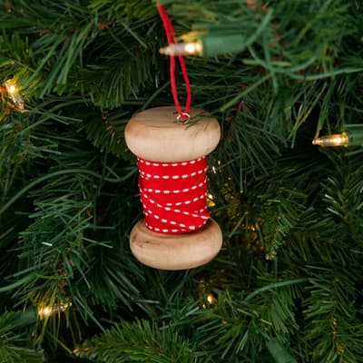 Wooden Spool Ornament