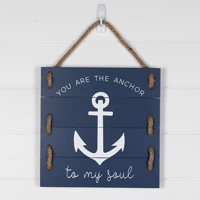 Anchor To My Soul Wall Hanging