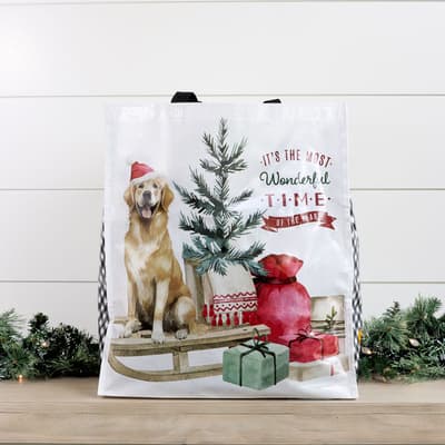 Wonderful Time Dog Sled Large Tote