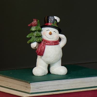 Standing Snowman Figurine