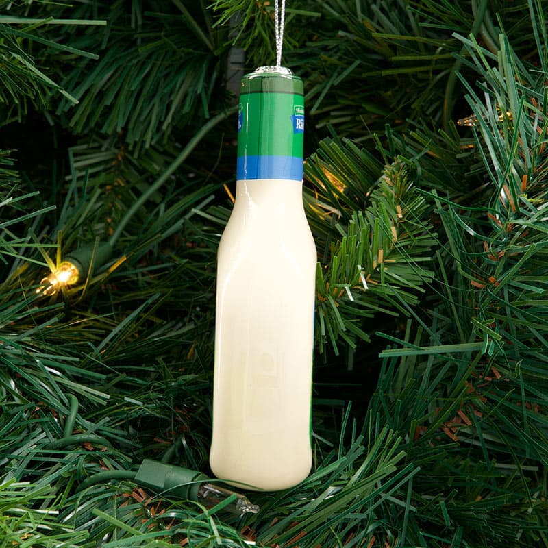 white christmas dresses Mini Ranch Dressing Ornament