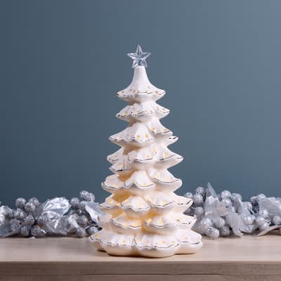 LED White Ceramic Tree