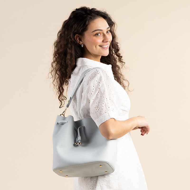 Icy Blue Bucket Bag - Cracker Barrel