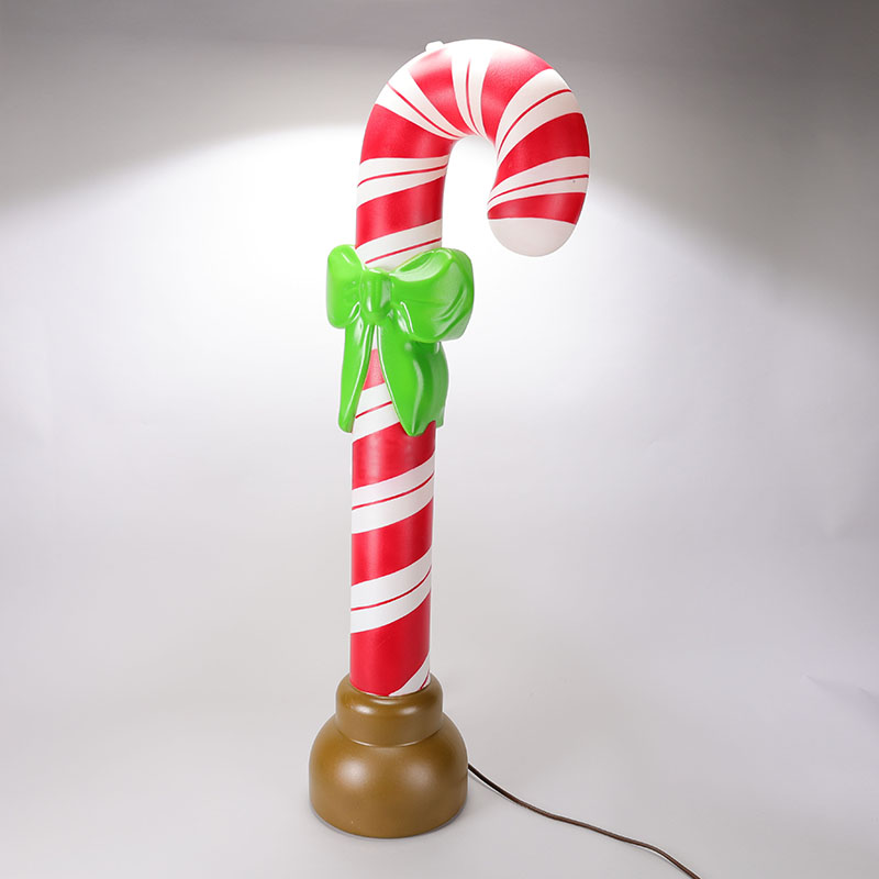 Christmas candy cane store blow mold