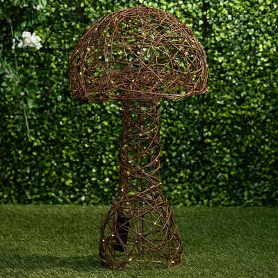 LED Rattan Mushroom - Large