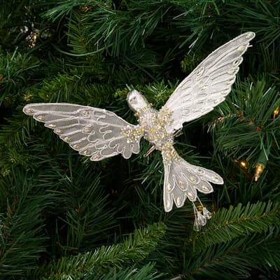 Beaded Hummingbird Clip Ornament