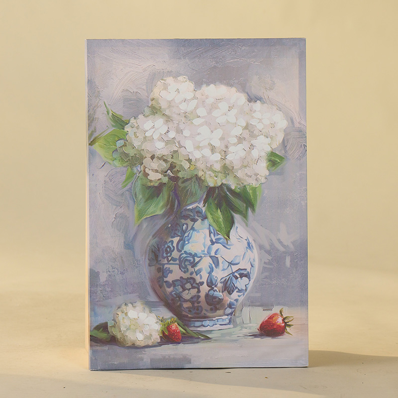 Tuscany Floral ゴブラン織　壁掛け　USA Blue Floral Canvas Wall Decor - Cracker Barrel
