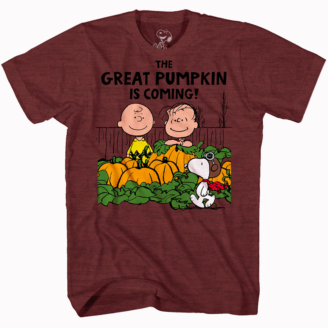 It's The Great Pumpkin Charlie Brown The Peanuts Movie Halloween Vintage T- Shirt - Mugteeco