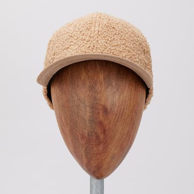 Tan Sherpa and Corduroy Baseball Cap