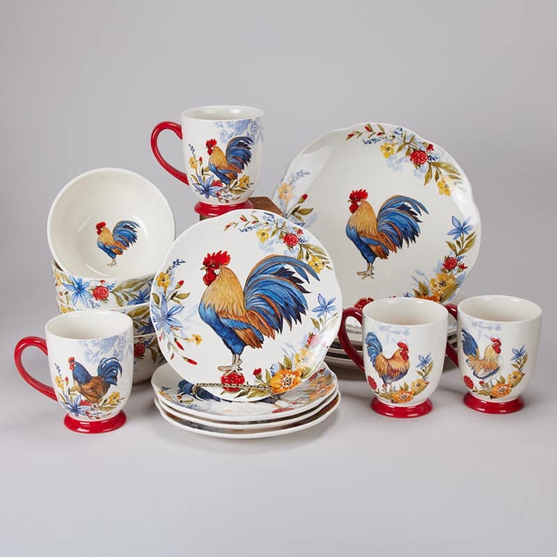 Rooster Serving Dish Set of 2