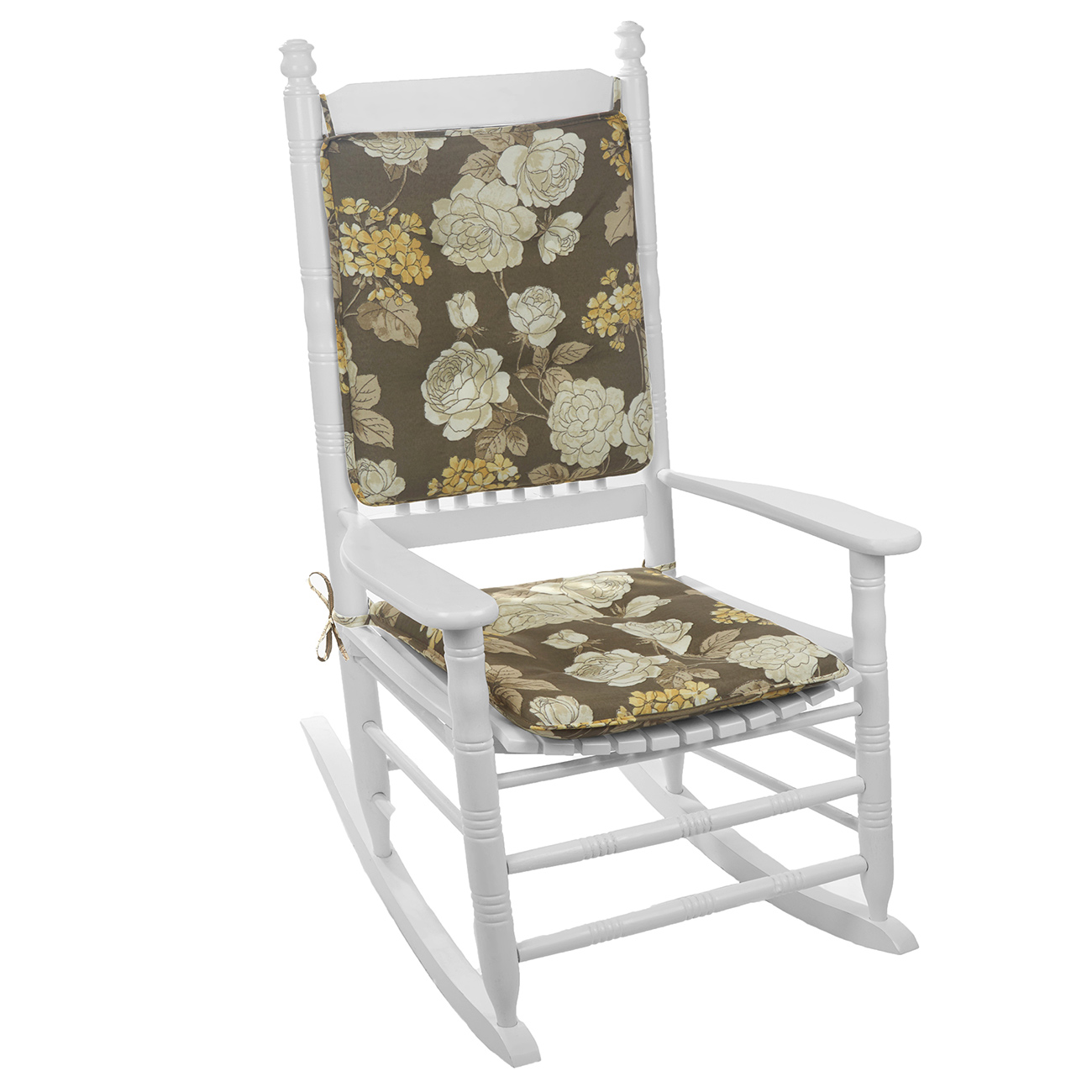 Vivienne Floral Tufted Rocker Cushion Set Outdoor Furniture Rocker